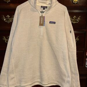 Patagonia Women’s Cream Better Sweater 1/4 Zip Pullover, NWT